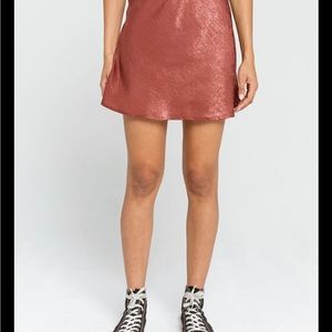Smooth It Over Satin Mini Skirt size 2